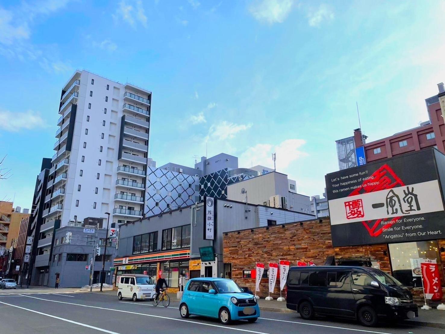 121 札幌中心部 すすきの駅より徒歩5分 ロケーション最高 Apartment Exterior photo